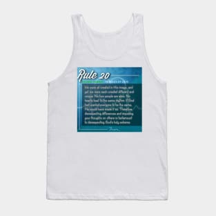 40 RULES OF LOVE - 20 Tank Top